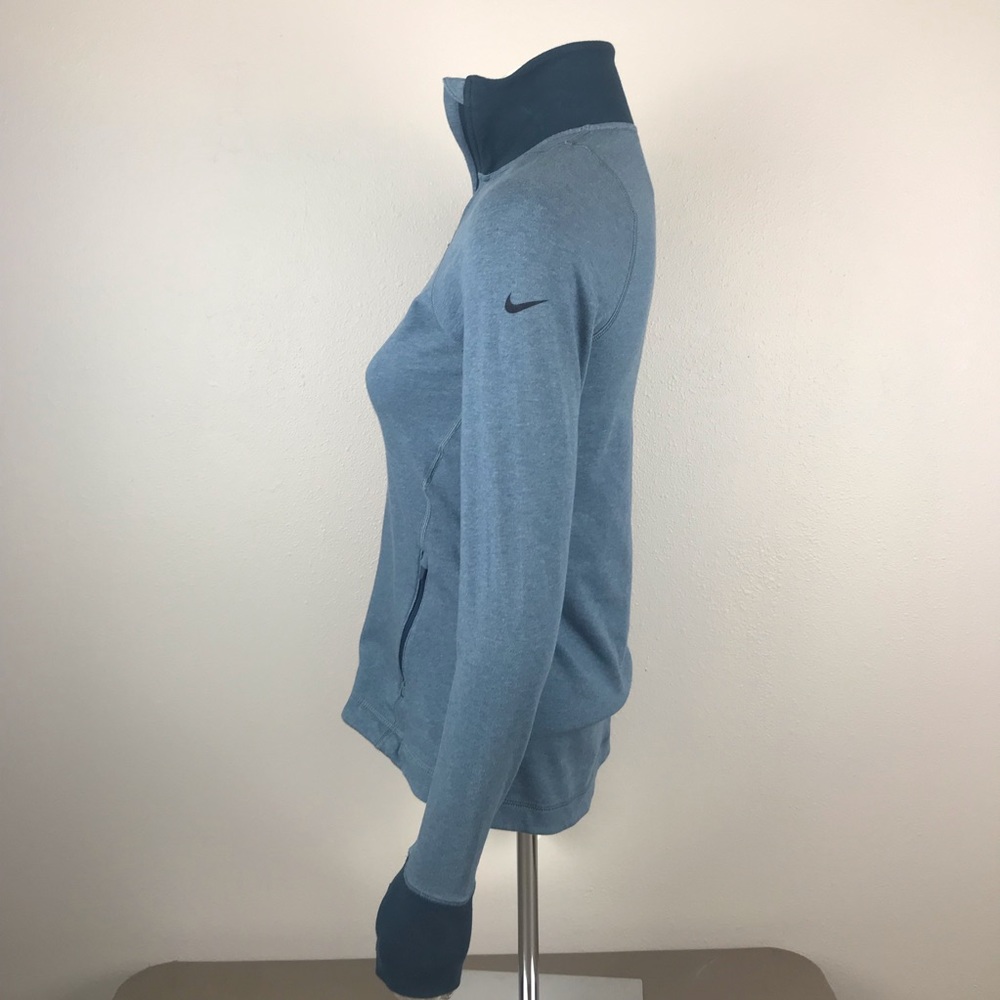 Nike Dri Fit Blue Full Zip Jacket M - Picture 3 of 7
